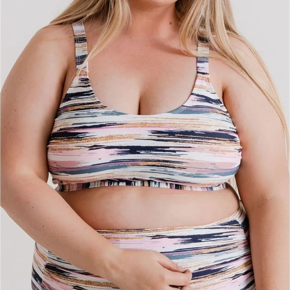 Athletic Bikini Top Adjustable Sports Bralette - Picture 11 of 12